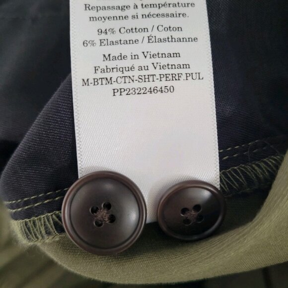 Everlane Green Uniform Twill Stretch Mid Rise Shorts Size Small S (28x6.5) - Picture 4 of 11